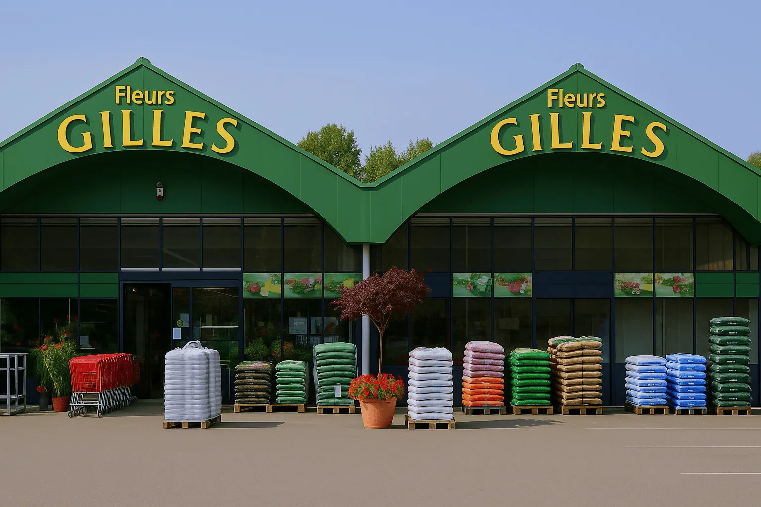 Jardinerie et fleuristerie Maison Gilles situé à jambes 